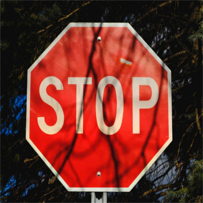 A stop sign